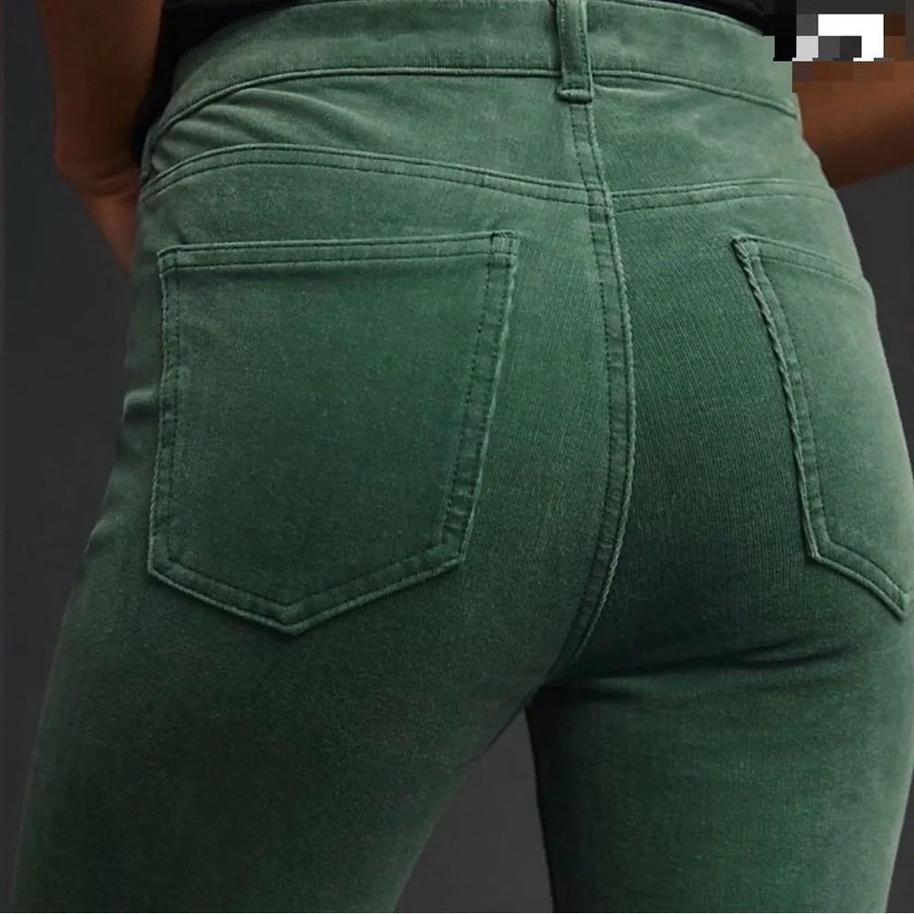 ANTHROPOLOGIE PILCRO Plus Size 32 High Rise Skinny Navy Corduroy 35” Waist Jeans - Picture 12 of 16